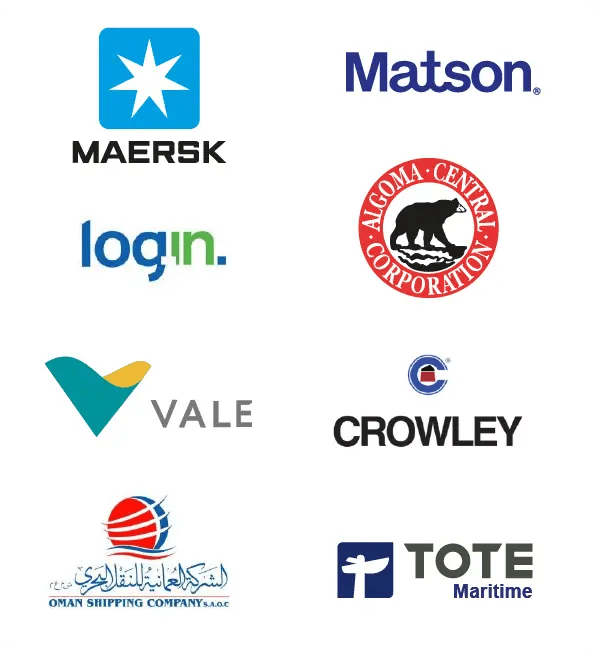 WMT customer logos for dry cargo companies.