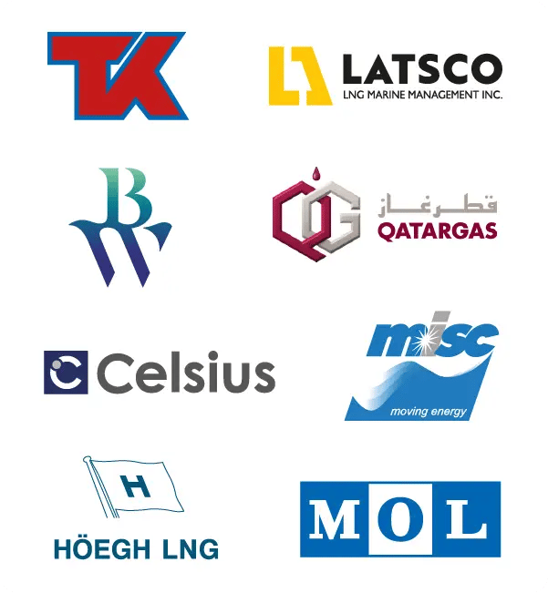 WMT customer logos for gas carrier companies.