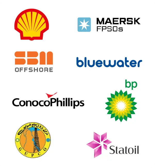 WMT customer logos for oil and gas companies.